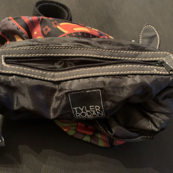 Tyler Rodan Crossbody Messenger Shoulder Bag Paisley Colorful Preowned Pockets - Picture 14 of 16